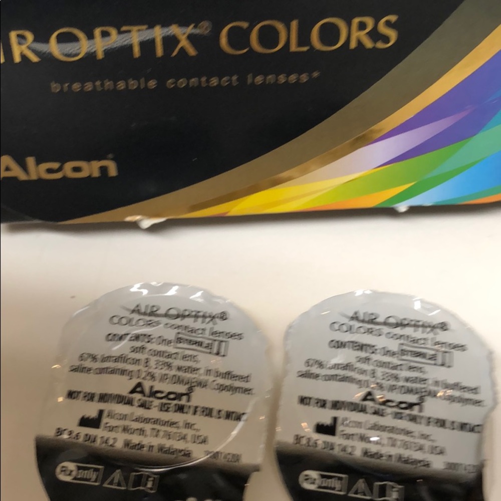 Optic color lenses . Brown